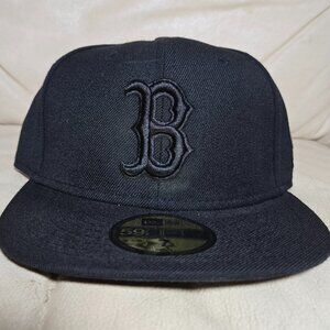 Authentic New Era MLB On-Field 59Fifty Fitted Cap Boston Red Sox Black/Black NEW